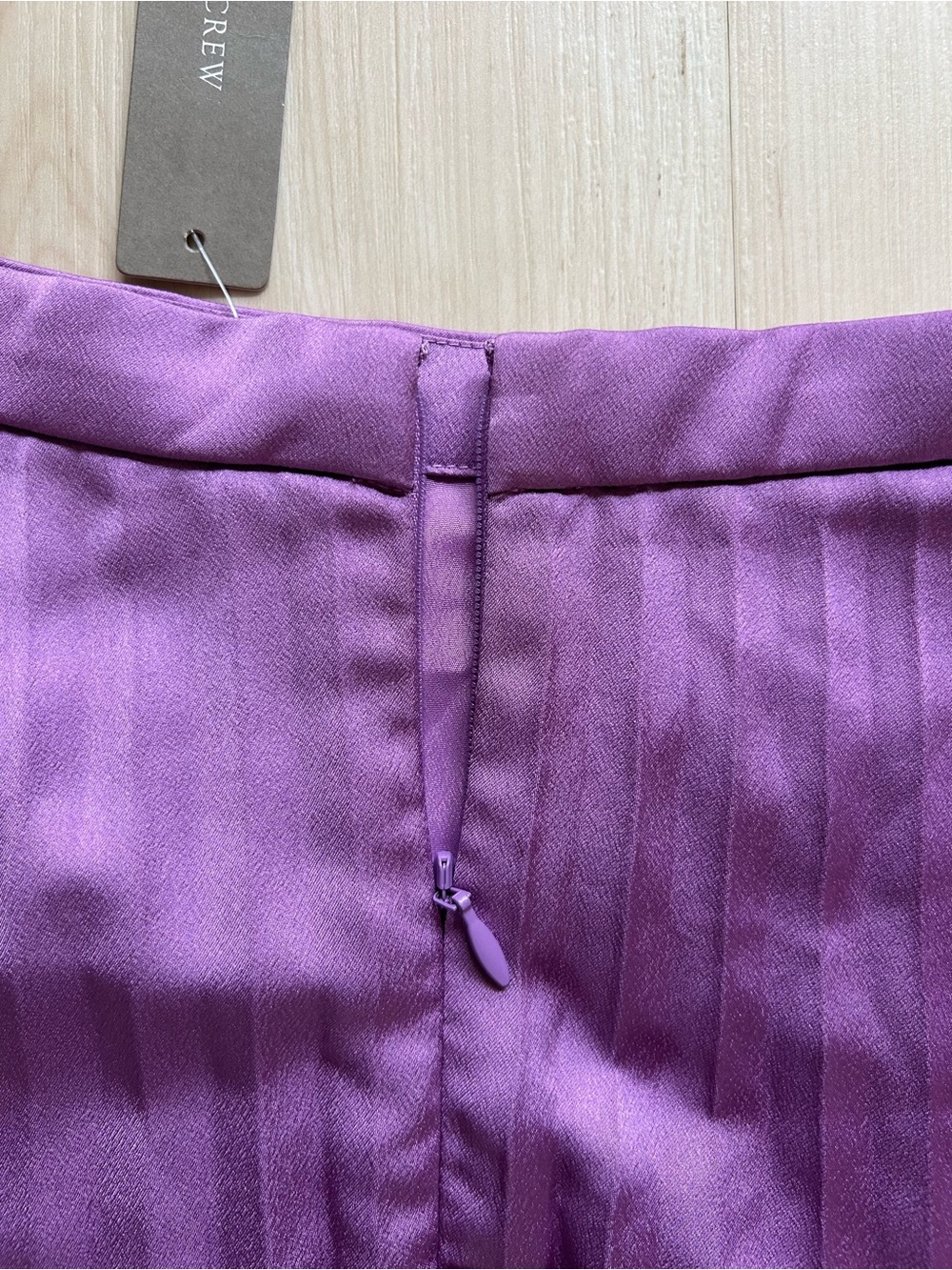 J. Crew Lavender/Purple Pleated Midi Skirt - Picture 10 of 11